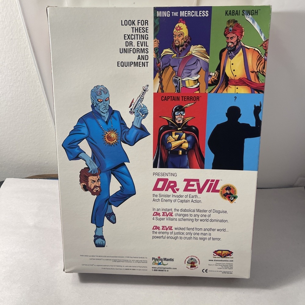 Kabai Singh Uniform & Equipment Captain Action Dr Evil Playing Mantis 1999 New - Picture 10 of 16